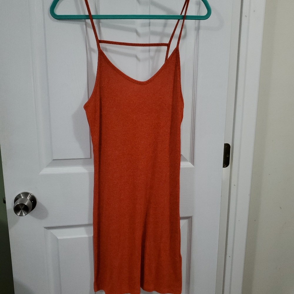 Dark orange dress